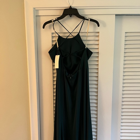 Jenny Yoo Naomi Dress in Emerald - Picture 4 of 6